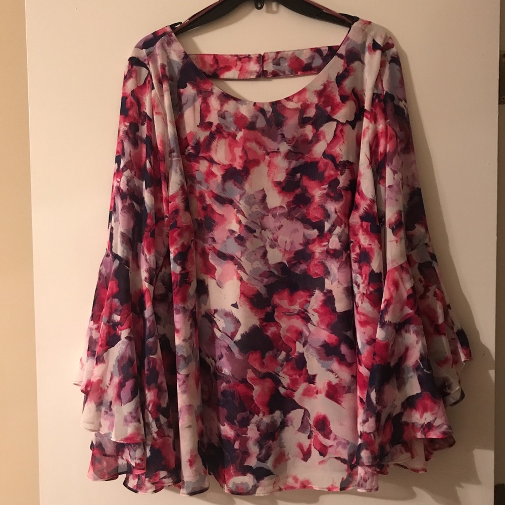 JLO Plus Size Ruffle Top
